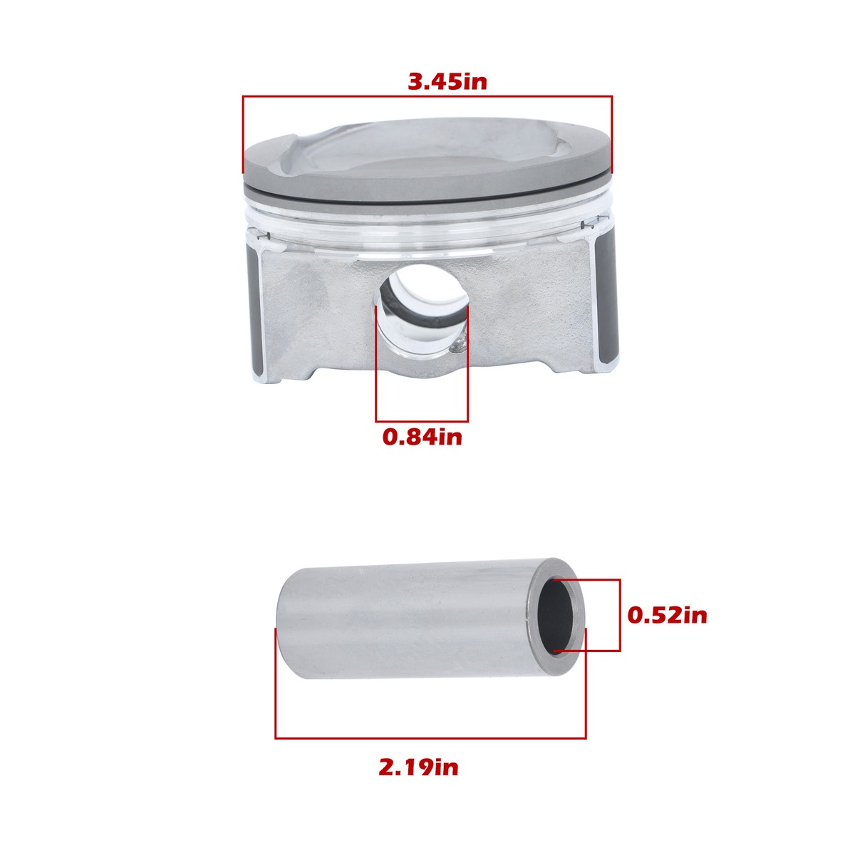 LABLT Pistons w/Rings For 2007-13 Toyota Camry RAV4 Scion tC XB