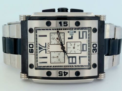 Le VIAN Chronograph Limited Edition 1/500 Swiss Made 50mm Men' Watch -LV105 BSSV - Picture 3 of 9