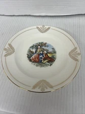 Set Of 5 Antique Vintage King Quality Fine Dinnerware 22kt Gold Trim 