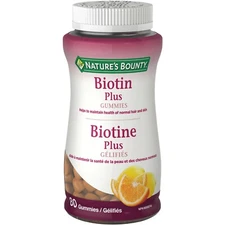 Nature's Bounty Biotin Plus Vitamin C & E Helps Normal Hair Skin 80pcs NEW