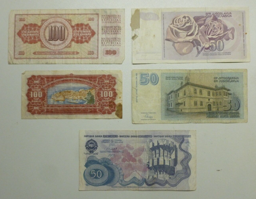 Yugoslavia huge collection 54 different old Banknotes 1955-1996 Circulated - Picture 9 of 23