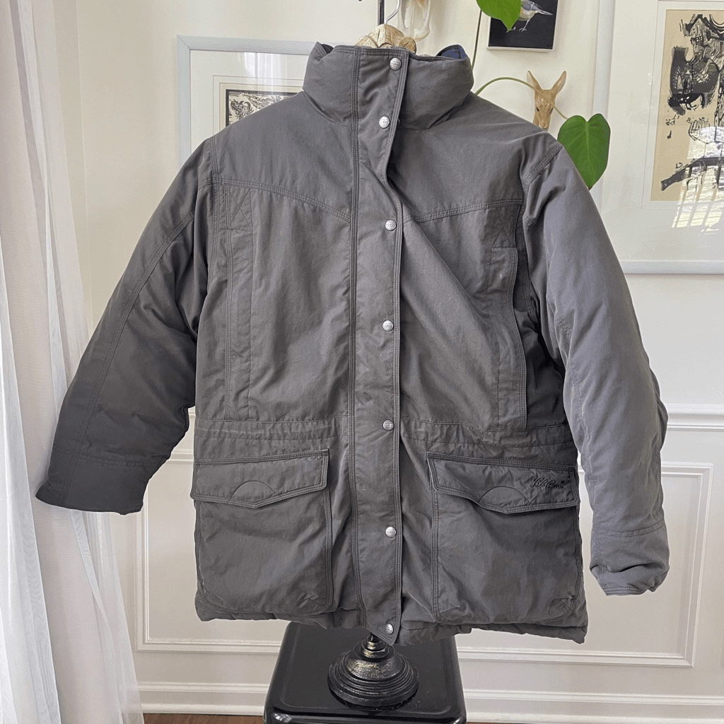 Bean Women's Baxter State Parka Goosedown Olive Green Coat