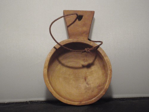 Tazza Kuksa unica svedese fatta a mano in legno Saami people - Foto 4 di 6