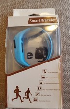 FITNESS TRACKER Smart Bracelet: Monitors Steps, Calories  More - Bright Blue