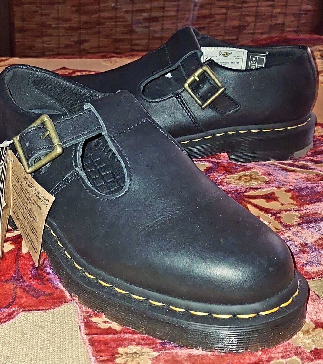 Dr. Martens Polley Womens sz 10 Slip Resistant Full Grain T Dr. Martens Polley Womens sz 10 Slip Resistant Full Grain T