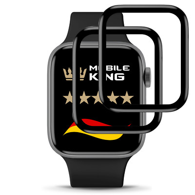 Hartglas Displayschutz 2x Panzerfolie für Apple Watch Ultra SE 9 8 7 6 5 4 3 2 1