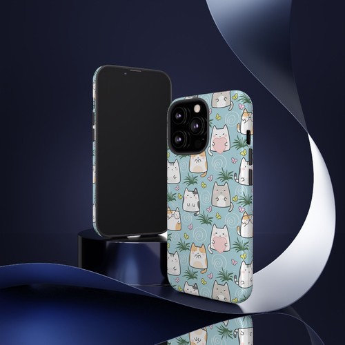 Cute Cat Phone Case, Kawaii Cat Lovers Mobile Cover - 第 103/277 張圖片