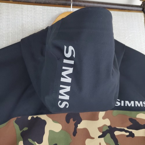 SIMMS NEW $449 Mens Size Medium 30k Waterproof Woodland Camo CX Jacket Hood NWT - Picture 16 of 23