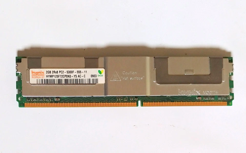 Hynix 2GB 2Rx8 PC2-5300F-555-11 RAM,  2GB RAM x 8 PIECES = 16GB RAM TOTAL. - Image 3 of 4