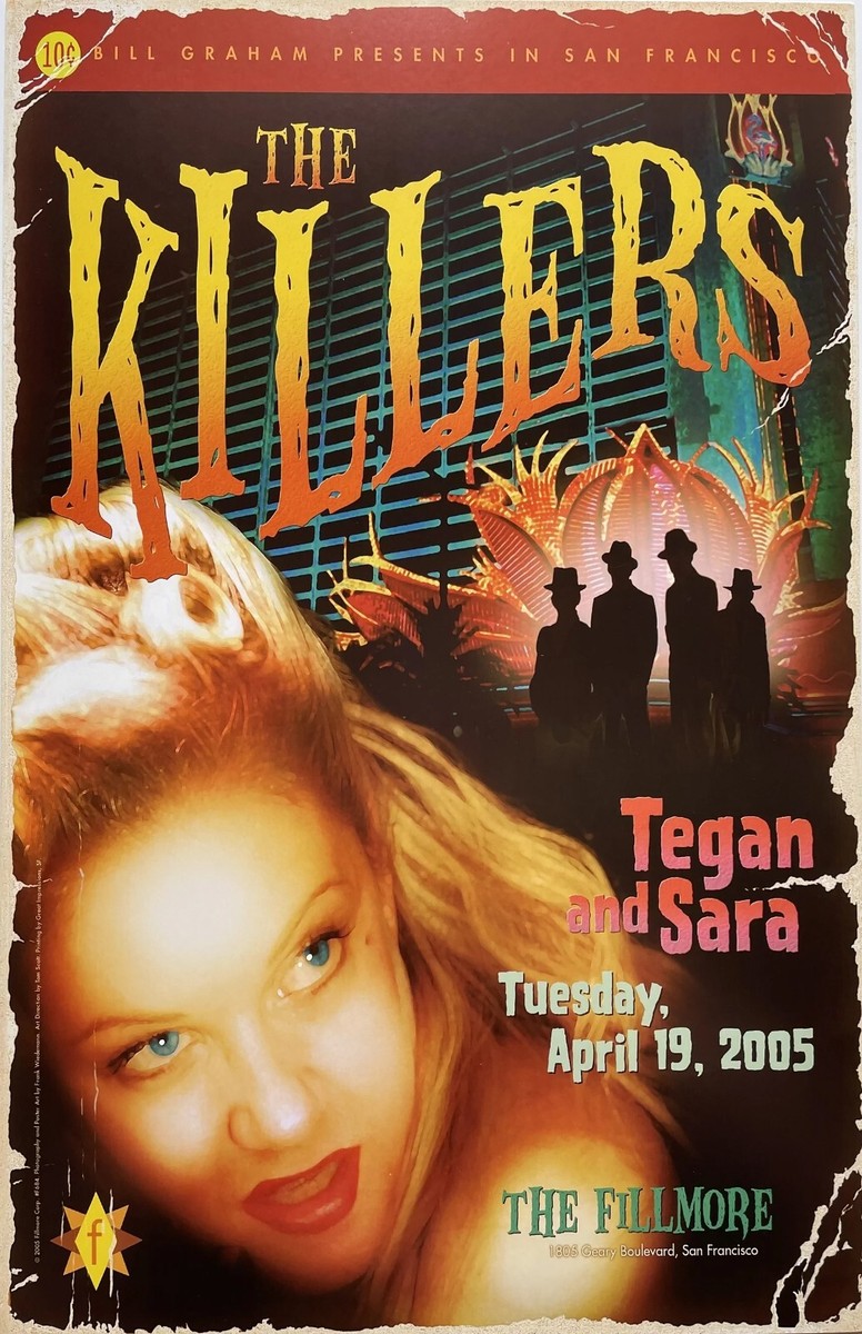 The Killers 2005 Fillmore Concert Poster 11 X 17 Framed | eBay