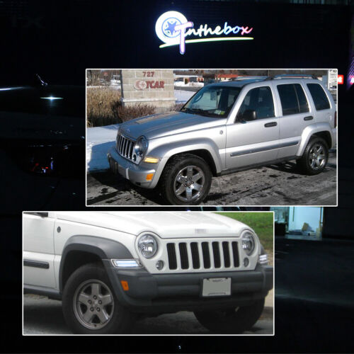 For 05-07 Jeep Liberty Clear Lens Front Corner Dynamic Amber LED Signal DRL Lamp - Picture 11 of 12
