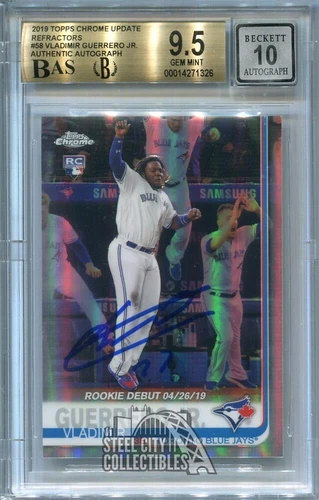 Vladimir Guerrero Jr 2019 Topps Chrome Update Auto Rookie 183/250 BGS 9.5 BAS 10