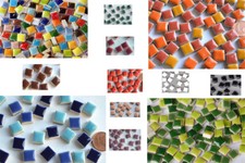 100 g. Keramik Mosaiksteine 1x1cm glänzend f...