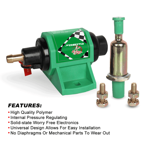 Universal 12V Inline Micro Electric Fuel Pump 4-7 PSI Low Pressure Diesel Petro - Picture 5 of 13