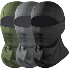 Balaclava Face Mask Adjustable Windproof UV Protection Scarf Hood for Men Women