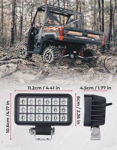 LED Rear Backup Reverse Light Tail Light for 2018-2025 Polaris Ranger XP 1000 - Picture 8 of 13