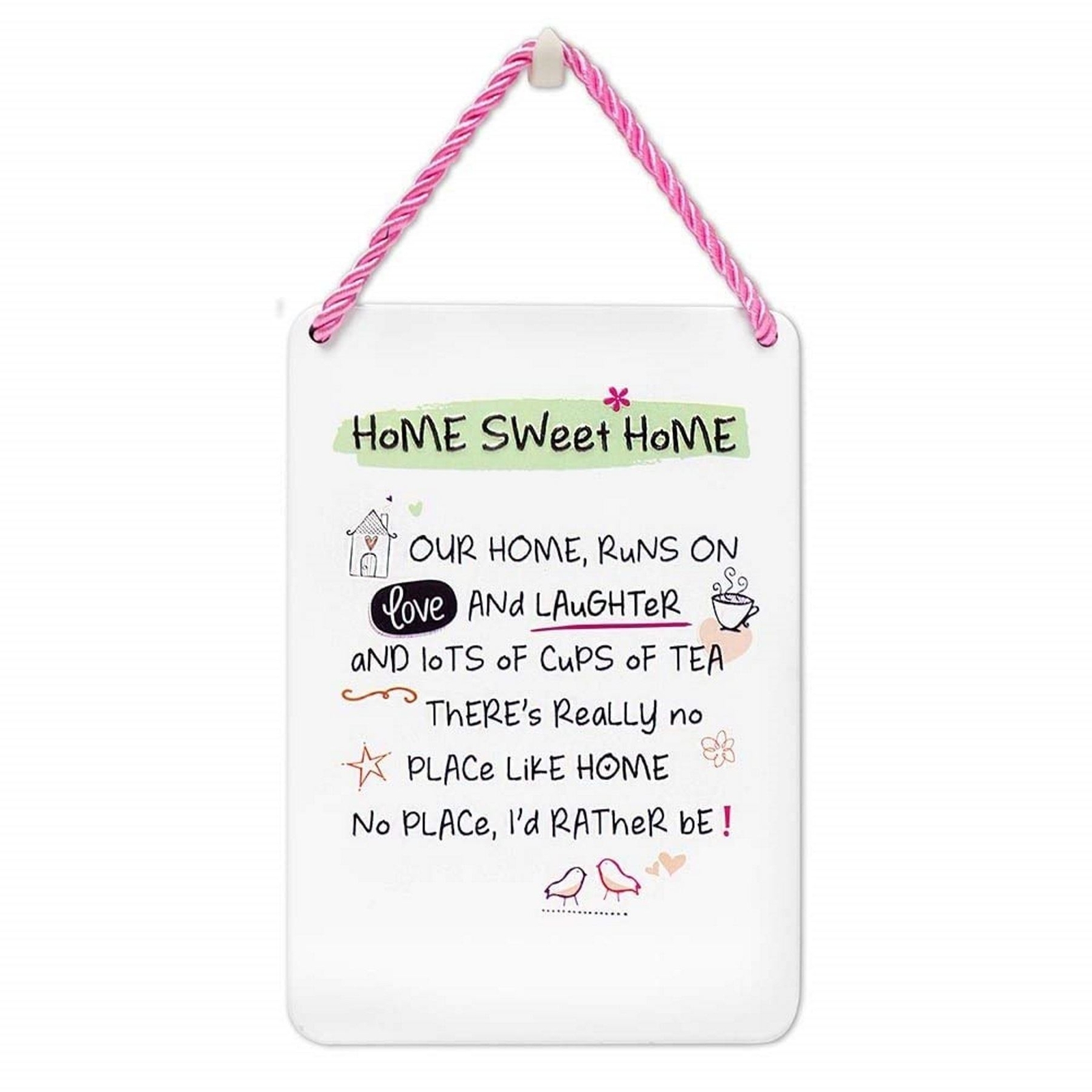 House Rules Sign Home Sweet Home Decorative Tin Wall Door Plaque Gift Idea