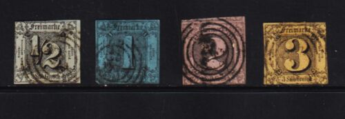 Germany - Thurn & Taxis #3, #5-7 used, cat. $ 120.00 - Picture 1 of 1