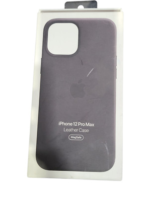 Original Apple BLACK  Leather Case with MagSafe for iPhone 12 Pro Max MHKM3ZM/A