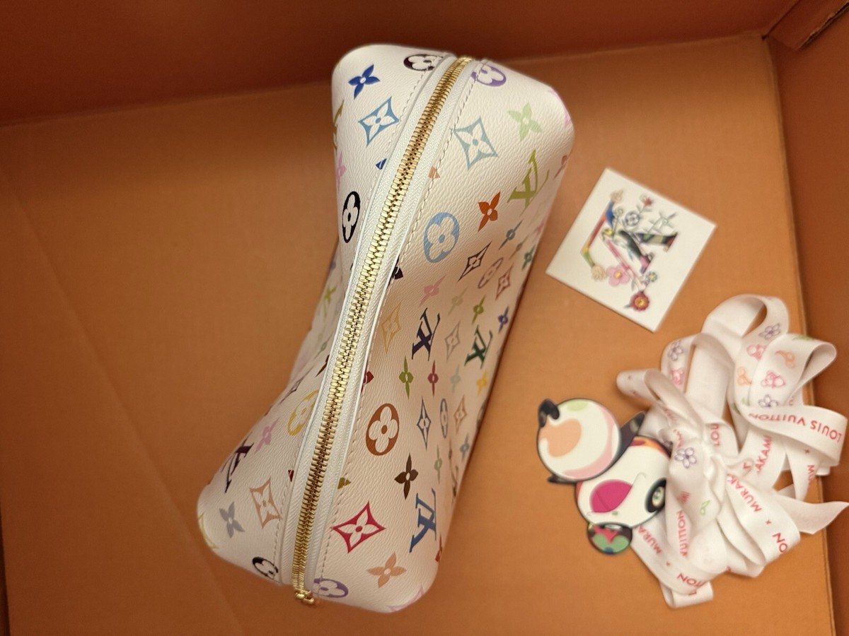Louis Vuitton x Takashi Murakami Multicolor White Cosmetic