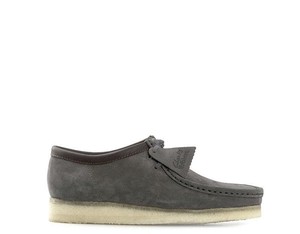 gray clarks wallabees