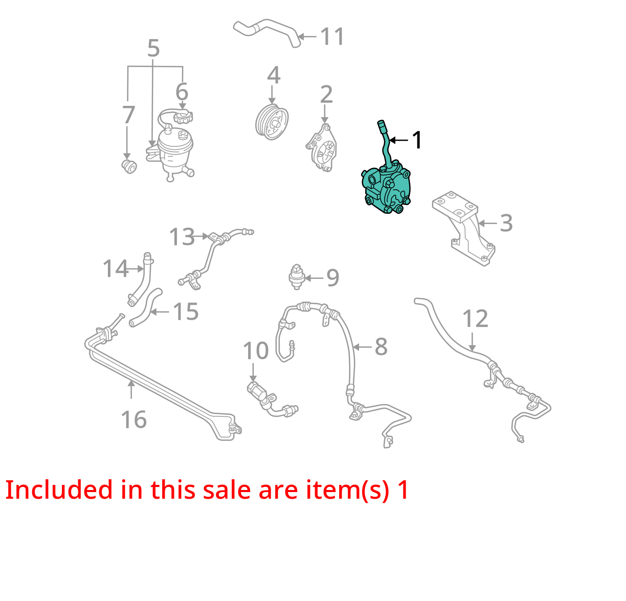 2003 Ford Escape Power Steering Pump OEM 92K Miles LKQ394073931 eBay