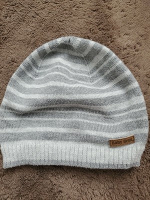 grey baby beanie hat