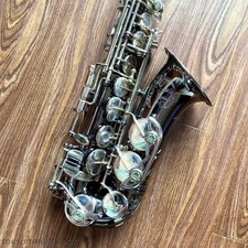 Excellent Cadeson A-900BN Alto Saxophone Black Nickel Engraved w/ Case Neck