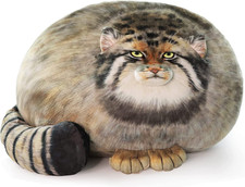 Pallas Cat Stuffed Animal, 45Cm/18Inch Steppe Cat Plush Cute Plushies for Girls,