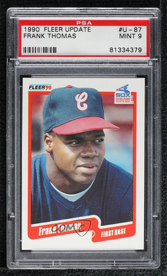 1990 Fleer #U-87 Frank Thomas front