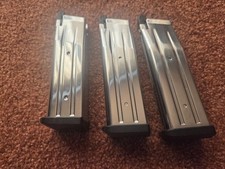 Airsoft Tokyo Marui Hi Capa Silver Magazine Gas Blow Back lot of 3