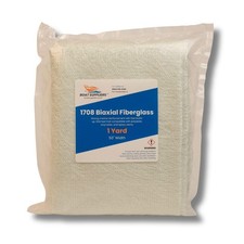 1708 Biaxial Fiberglass 45/45 DBM w/Mat 50" Wide - 1 Yard Folded Pack
