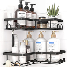 Corner Shower Caddy - 2 Pack, Adhesive Shower Organizers, Rustproof Stainless St