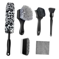 6PCS Car Wheel Tire Brush Kit, Tire Brush, Wheel Cleaner Brush, Soft-bristled