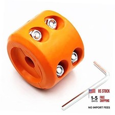 Winch Cable Hook Rubber Stopper For Atv Utv Synthetic Winch Rope Orange 1pcs Winch Cable Hook Rubber Stopper For Atv Utv Synthetic Winch Rope Orange 1pcs