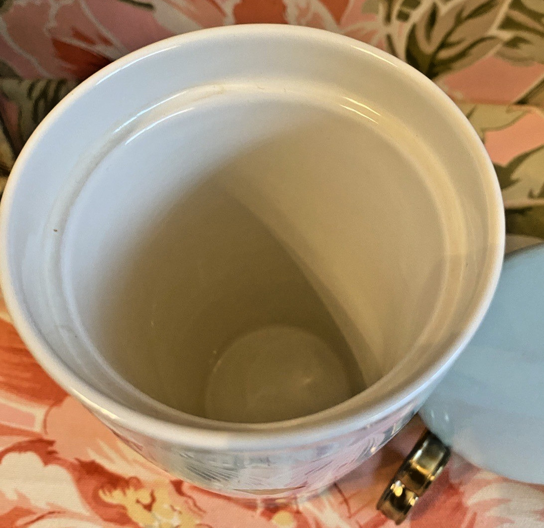 TEA FORTE LOTUS FLOWER TALL MUG WITH LID PORCELAIN