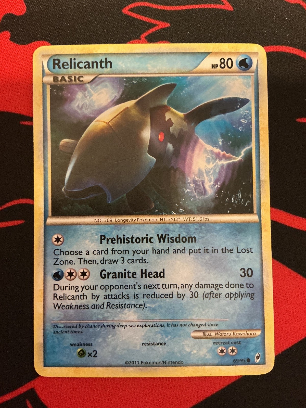 Relicanth 69/95 Common Call of Legends Pokemon Lightly Played