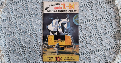Build the APOLLO L-M Moon Landing Craft Model Brochure .10 Membership Rare   