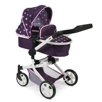 Bayer Chic 2000 Kombi-Puppenwagen MIKA Stars lila