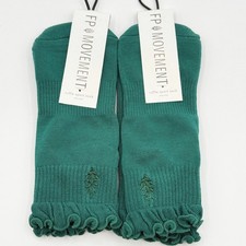 FP Movement Ruffle Ankle Socks 2 PAIRS Green Sport Sock by Free People