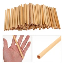100 Pcs Natural Reed Bee Tubes Bee House Tubes for Breeding Pollination