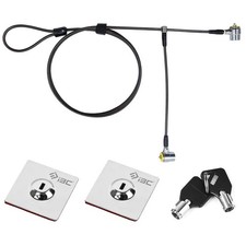 I3C Laptop Lock, Combination Security Lock Cable with Keys and Anchor Plate, ...