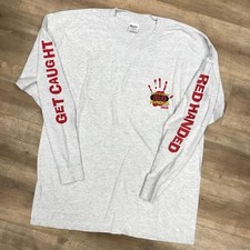 COCA COLA GET CAUGHT RED HANDED VINTAGE 1997 MURINA SODA PROMO TSHIRT XL
