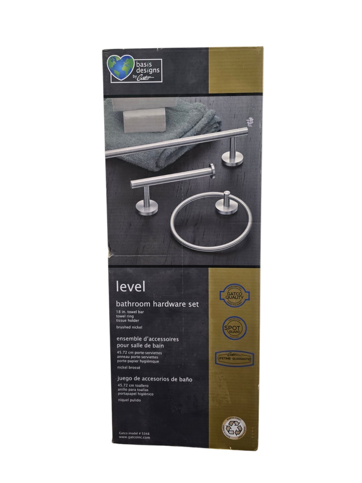 Bar, Toilet Paper Holder & Towel Ring  Ob