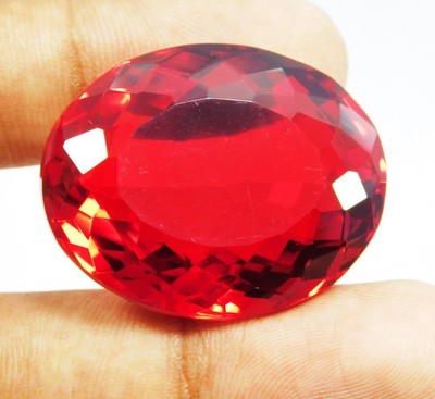 Natural 61.80 Ct Brazilian Red Topaz Oval Cut Loose Gemstone EGL Certified
