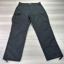 5.11 Tactical TDU Pants Mens Large Black Ripstop Cargo Adjustable Workwear