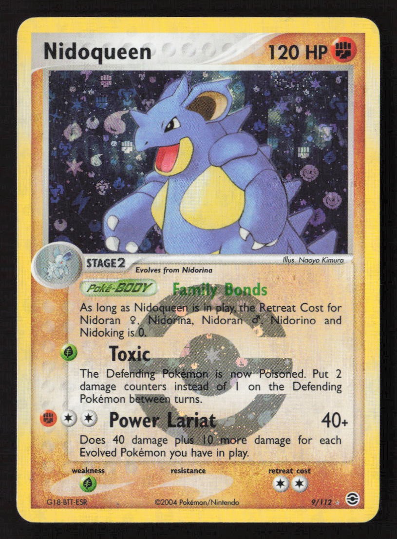 Nidoqueen Holo Rare FireRed & LeafGreen 9/112 NM