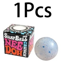 NeeDoh Snow Ball Crunch Squishy Stress Ball  ...