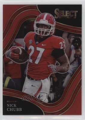 2022 Panini Select Draft Picks Field Level Red Prizm 62/149 Nick Chubb #145 0ud4