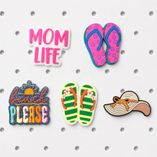 Pink Paradise 5-Piece Bogg Bag Charm Set